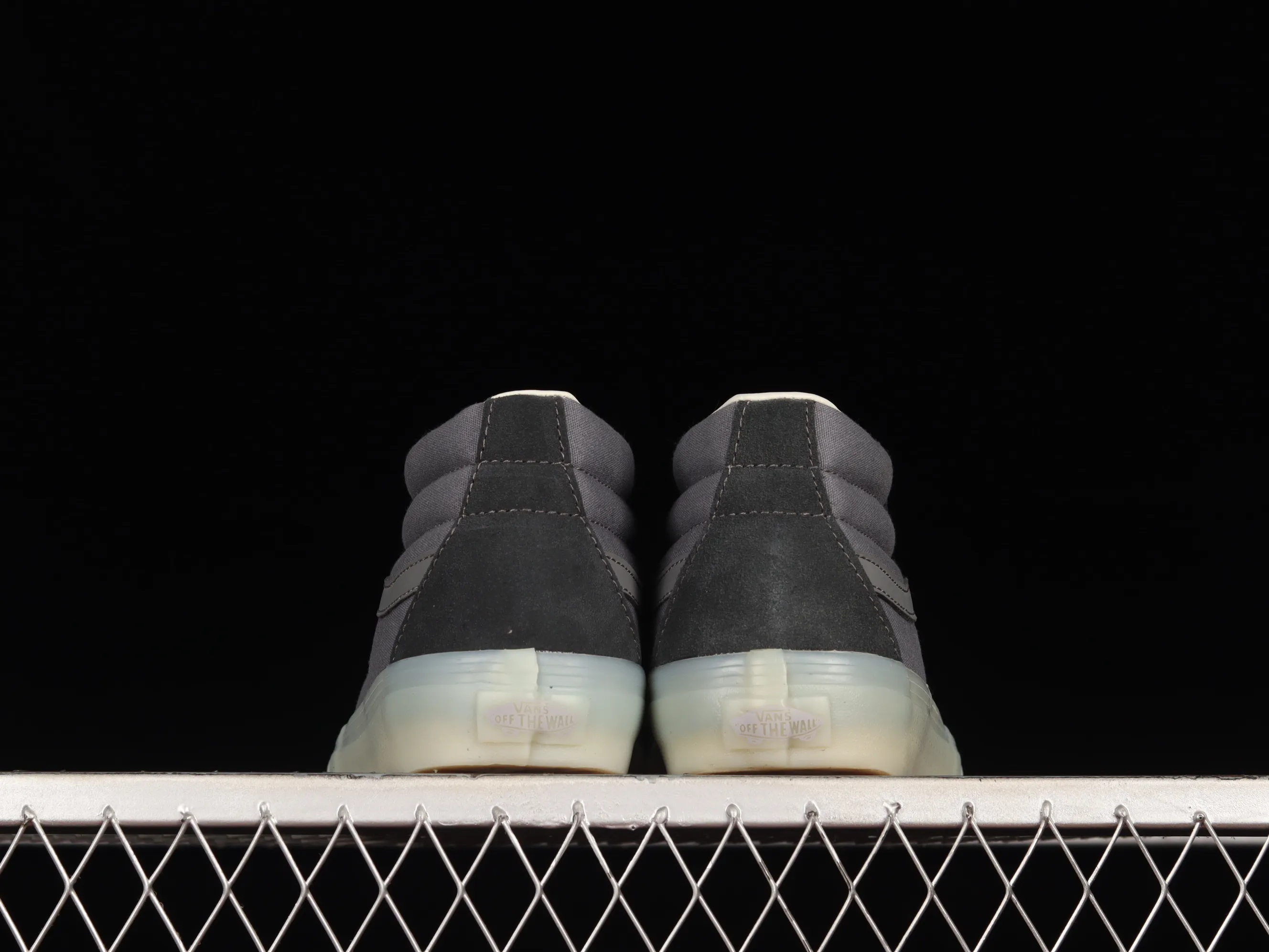 All categories Vans Vans series Vans Mid Vans China Vans Sk8-Mid official new cool transparent jelly glass glue gray black Chinese sneakers VN0A3WM3ABD